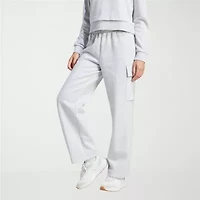 adidas Womens Straight High Rise Slim Fit Fleece Sweatpant