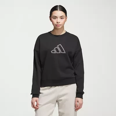 adidas Pearl Fleece Crew Neck Sweatshirt