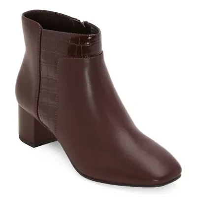 east 5th Womens Sherman Block Heel Booties