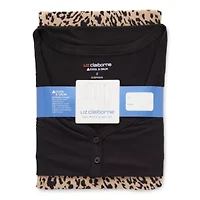 Liz Claiborne Cool and Calm Womens Long Sleeve 2-pc. Pajama Sets