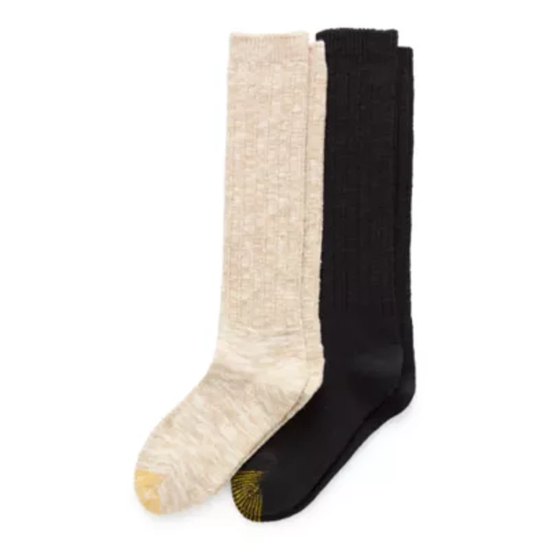 Gold Toe Slouch Womens 2 Pair Crew Socks