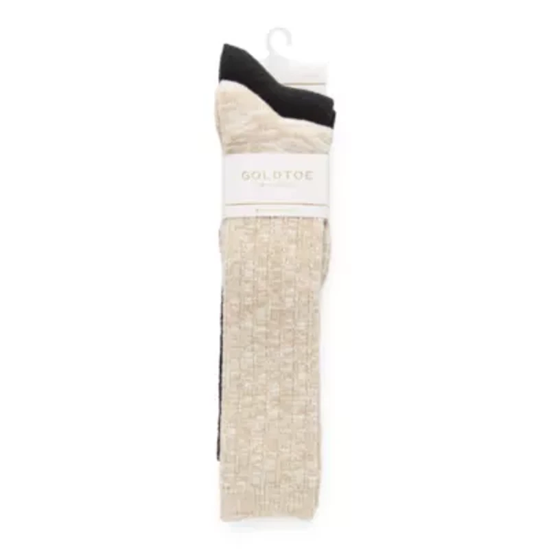 Gold Toe Slouch Womens 2 Pair Crew Socks