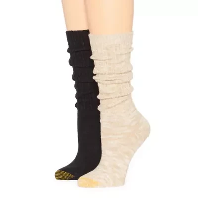 Gold Toe Slouch Womens 2 Pair Crew Socks