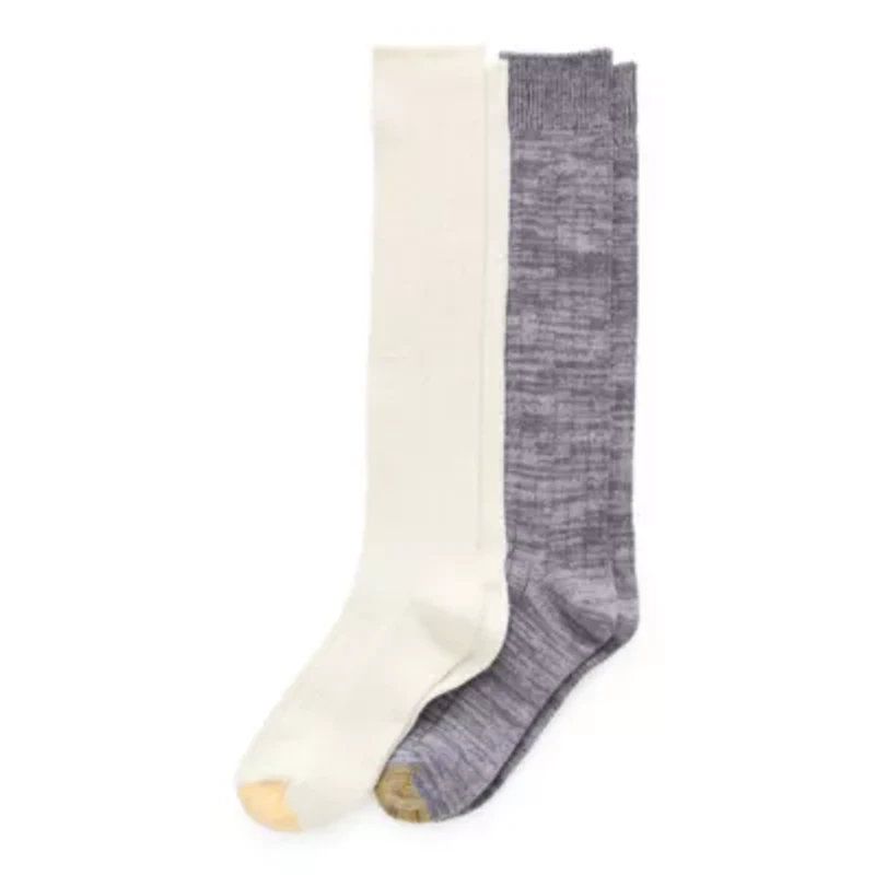 Gold Toe Cable Womens 2 Pair Knee High Socks