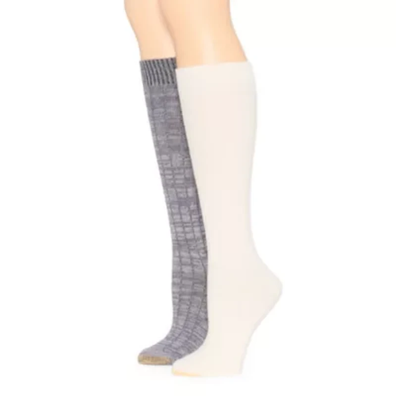 Gold Toe Cable Womens 2 Pair Knee High Socks