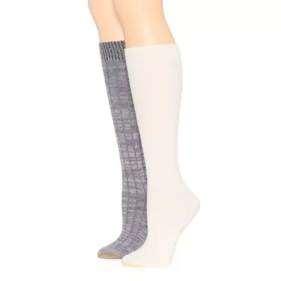 Gold Toe Cable Womens 2 Pair Knee High Socks