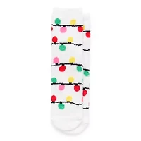 Mixit Holiday Cozy Womens 1 Pair Crew Socks