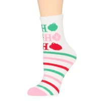 Mixit Holiday Cozy Womens 1 Pair Crew Socks