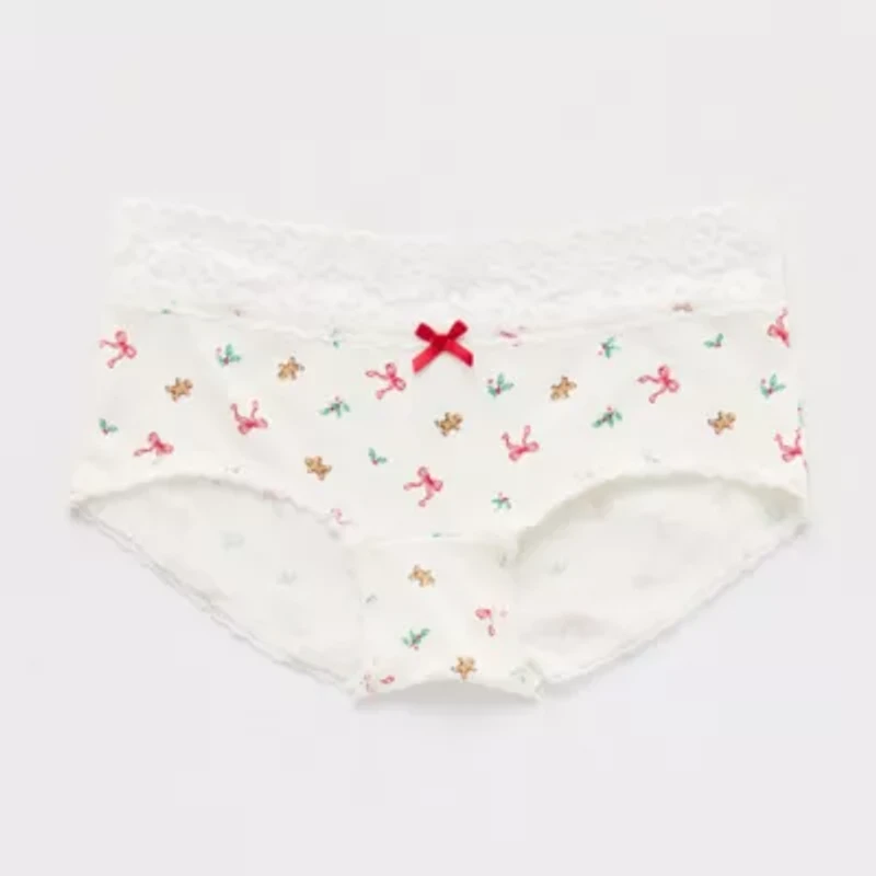 Arizona Body Cotton with Lace Boyshort Panty
