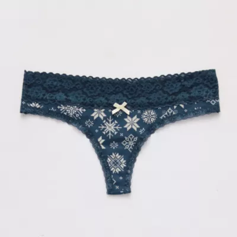 Arizona Body Cotton with Lace Thong