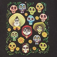 Coco Dia De Los Muertos Boyfriend Tee Womens Crew Neck Short Sleeve Regular Fit Juniors Graphic T-Shirt
