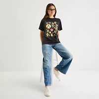 Coco Dia De Los Muertos Boyfriend Tee Womens Crew Neck Short Sleeve Regular Fit Juniors Graphic T-Shirt