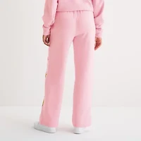 Womens Wide Leg Grinch Juniors Fleece Sweatpant