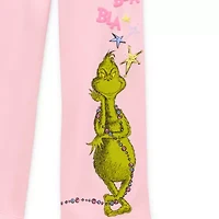 Womens Wide Leg Grinch Juniors Fleece Sweatpant