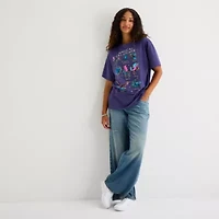 Jerry Leigh Harry Potter Magical Creatures Oversized Tee Womens Crew Neck Short Sleeve Juniors Graphic T-Shirt