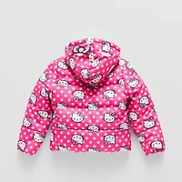 Little Girls Hello Kitty Hooded Heavyweight Puffer Jacket