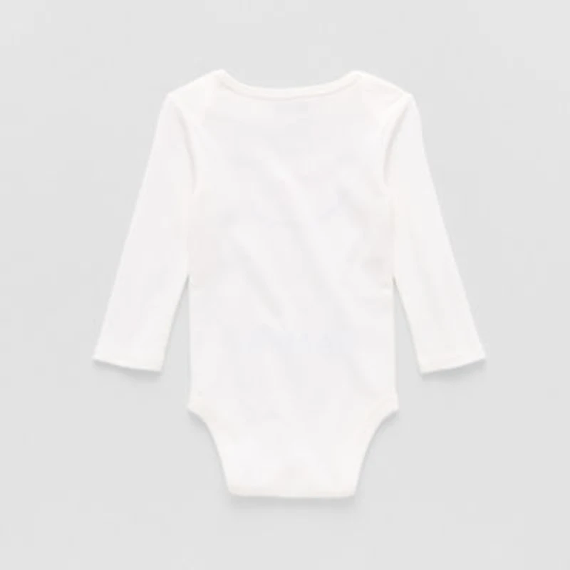 Okie Dokie Baby Unisex Round Neck Long Sleeve Rib Bodysuit