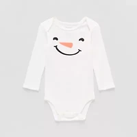 Okie Dokie Baby Unisex Round Neck Long Sleeve Rib Bodysuit
