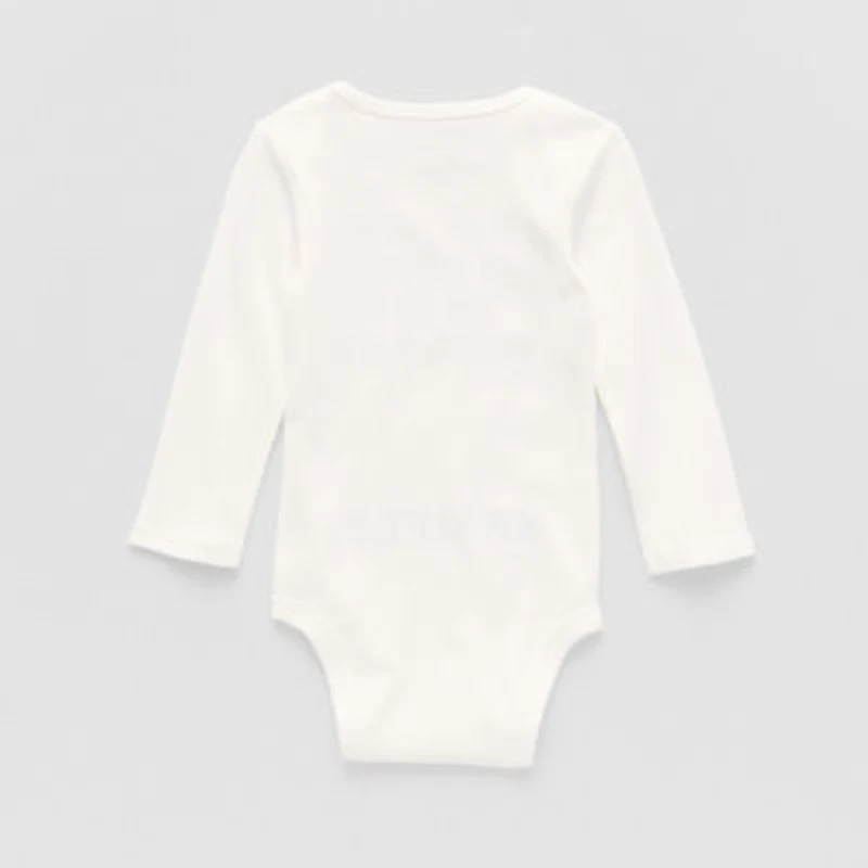 Okie Dokie Baby Unisex Round Neck Long Sleeve Rib Bodysuit
