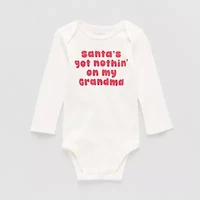 Okie Dokie Baby Unisex Round Neck Long Sleeve Rib Bodysuit
