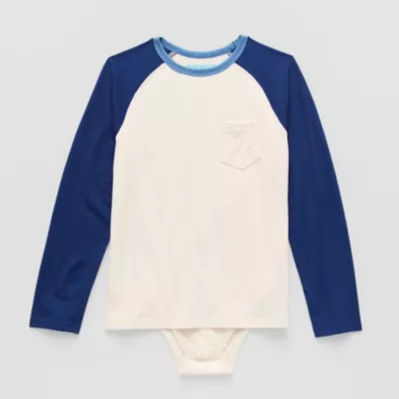 Thereabouts Little & Big Kid Boys Adaptive Crew Neck Long Sleeve Bodysuit