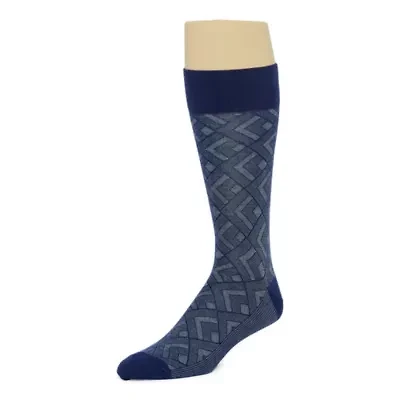 J. Ferrar Dress Mens 1 Pair Crew Socks