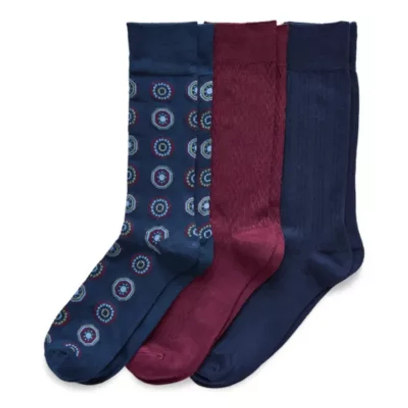 Stafford Super Soft Lux Mens 3 Pair Crew Socks