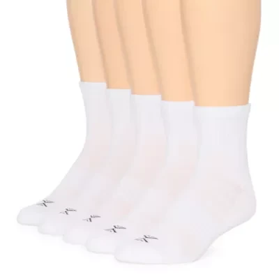 Xersion Running Mens Multi-Pack 5 Pair Quarter Ankle Socks