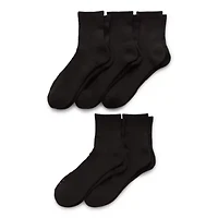 Xersion Running Mens Multi-Pack 5 Pair Quarter Ankle Socks