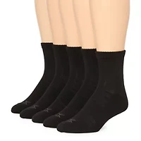 Xersion Running Mens Multi-Pack 5 Pair Quarter Ankle Socks