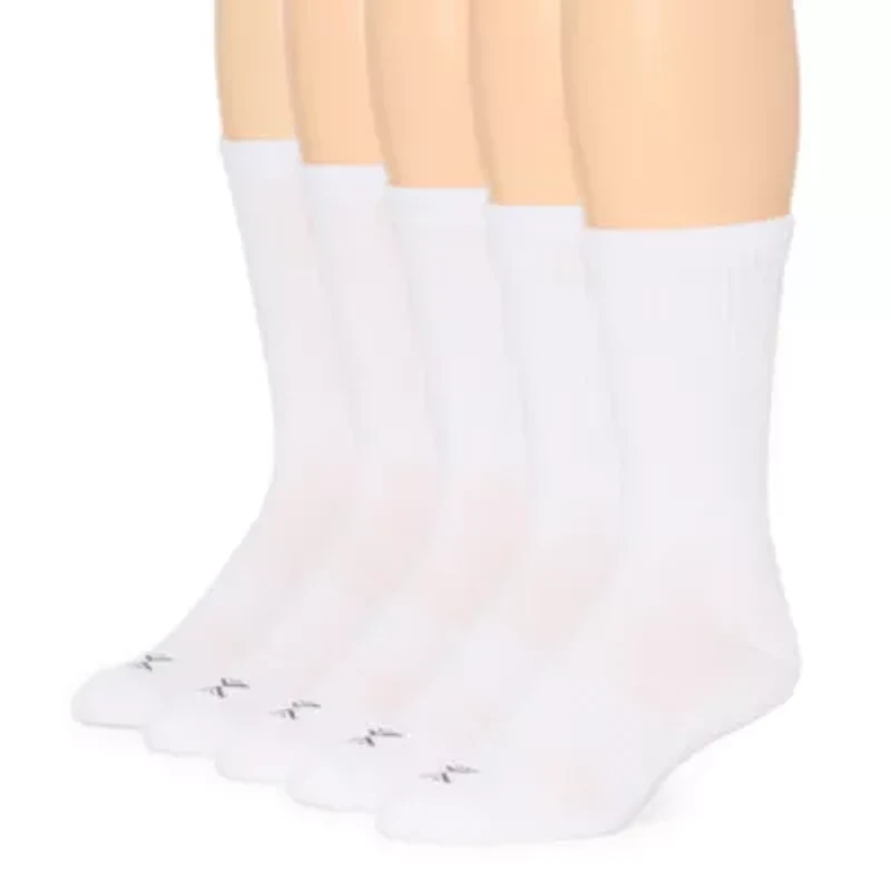 Xersion Running Mens 5 Pair Crew Socks
