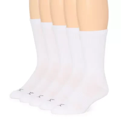 Xersion Running Mens 5 Pair Crew Socks