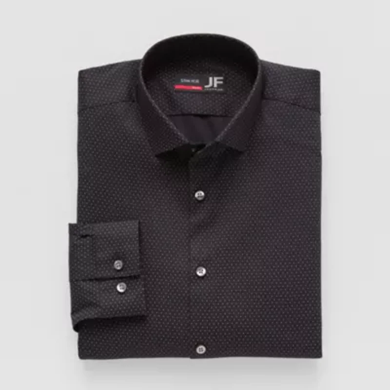 J. Ferrar Trutemp365(R) Mens Slim Fit Wrinkle Free Long Sleeve Dress Shirt