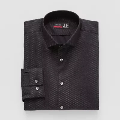 J. Ferrar Trutemp365(R) Mens Slim Fit Wrinkle Free Long Sleeve Dress Shirt