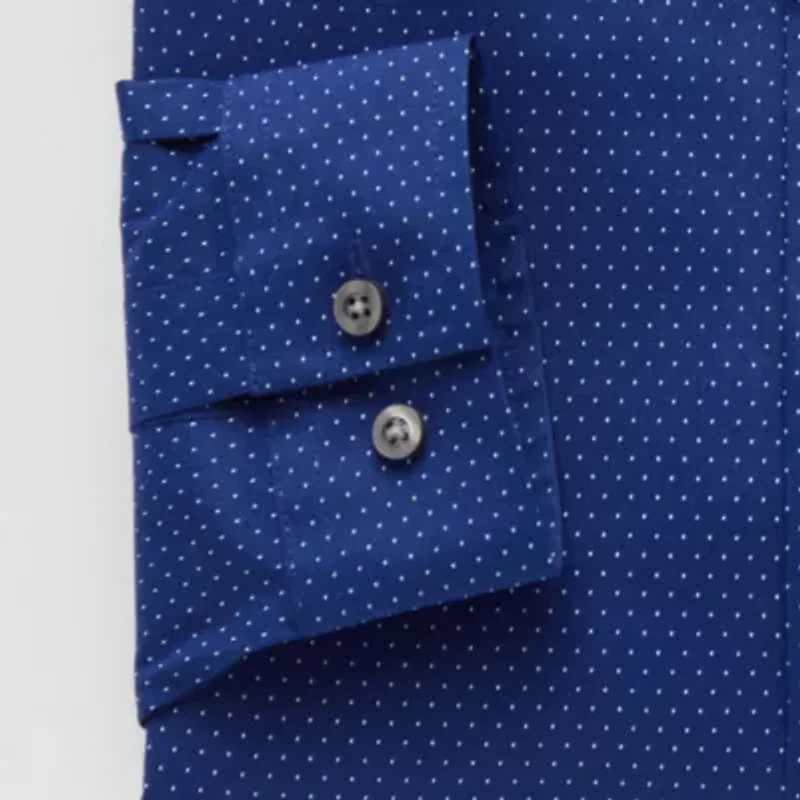 J. Ferrar Trutemp365 Mens Slim Fit Wrinkle Free Long Sleeve Dress Shirt