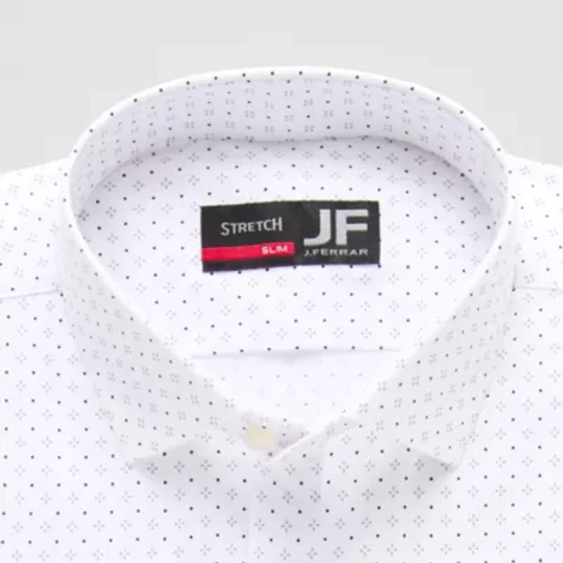 J. Ferrar Trutemp365 Mens Slim Fit Wrinkle Free Long Sleeve Dress Shirt