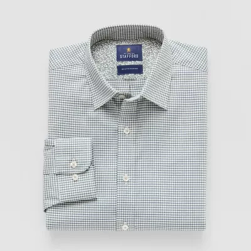 Stafford Mens Regular Fit Long Sleeve Dress Shirt