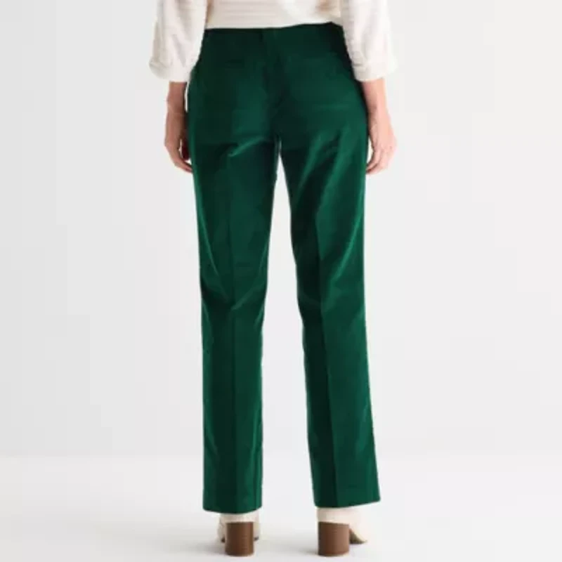 Liz Claiborne Audra Womens Straight Mid Rise Trouser