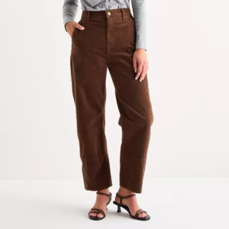 a.n.a Womens Highest Rise Tapered Corduroy Pant