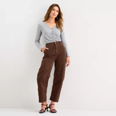 a.n.a Womens Highest Rise Tapered Corduroy Pant