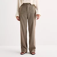 a.n.a Womens Wide Leg Highest Rise Trouser