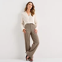 a.n.a Womens Wide Leg Highest Rise Trouser