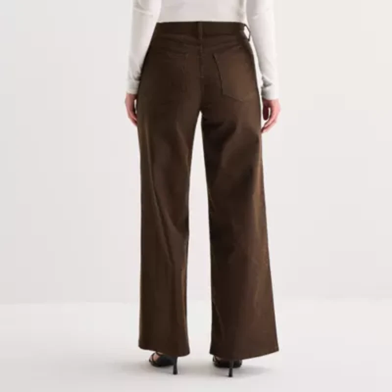 a.n.a Womens High Rise Wide Leg Jean