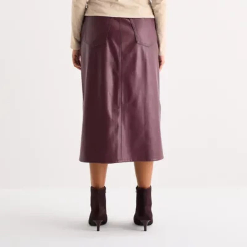 a.n.a Womens High Rise Long Pencil Skirt