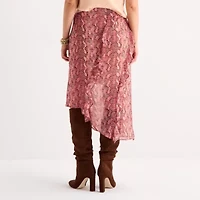 a.n.a Womens Midi A-Line Skirt