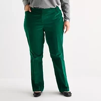 Liz Claiborne Audra Womens Straight Mid Rise Plus Trouser