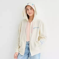 Cinnamaroll Cosplay Full Zip Hoodie Womens Long Sleeve Embroidered Hello Kitty Fleece Zipper Juniors