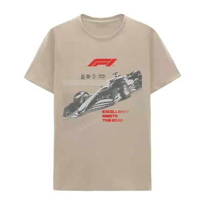 Mens Crew Neck Short Sleeve Regular Fit Graphic T-Shirt