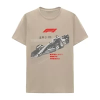 Mens Crew Neck Short Sleeve Regular Fit Graphic T-Shirt