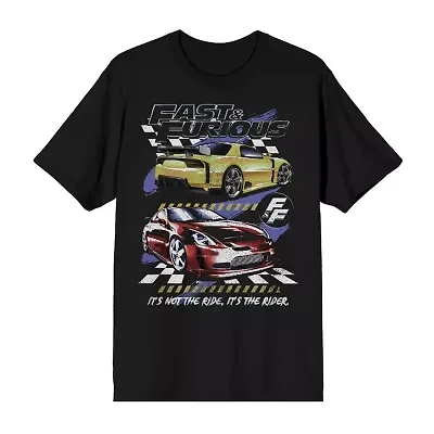 Mens Crew Neck Short Sleeve Regular Fit Graphic T-Shirt